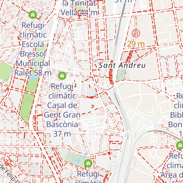 Map of Refugi climàtic Biblioteca Ignasi Iglésias - Can Fabra