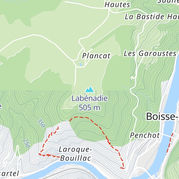 Map of Labénadie