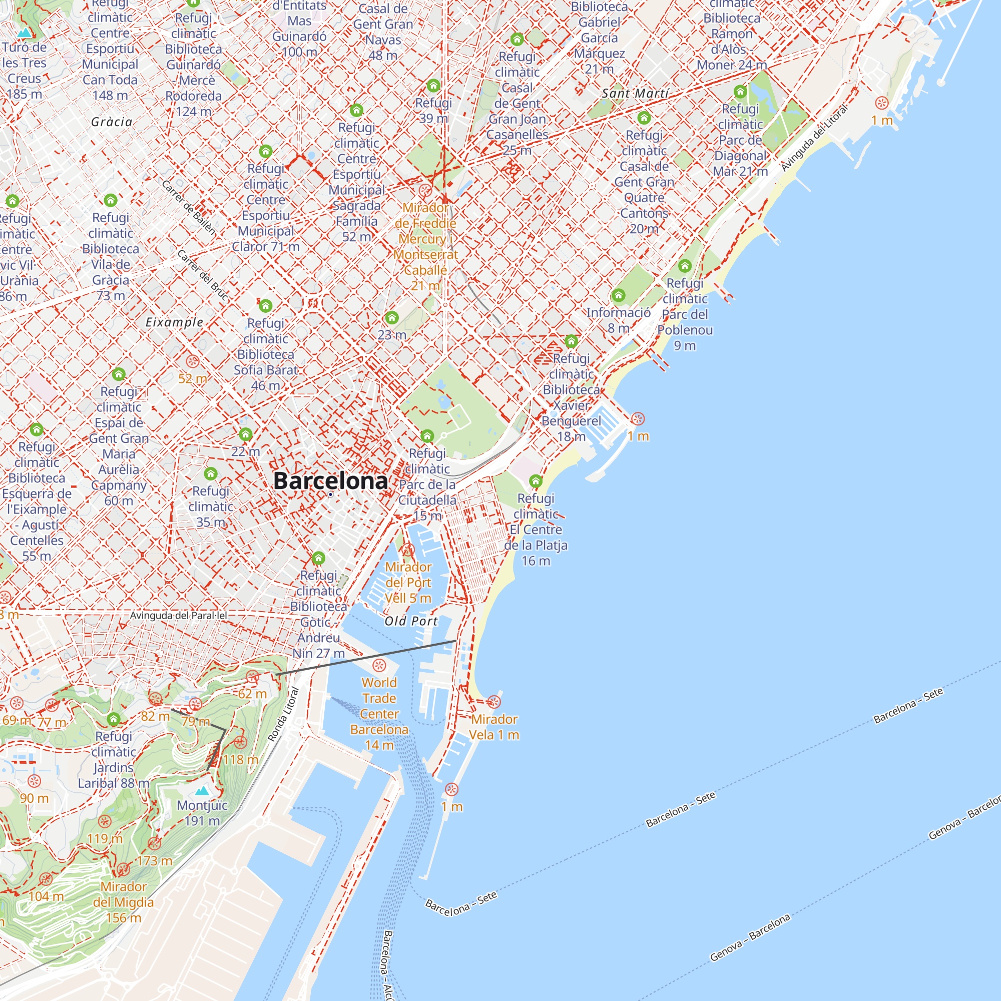 Refugi climàtic Centre d'Educació Ambiental La Fàbrica del Sol map