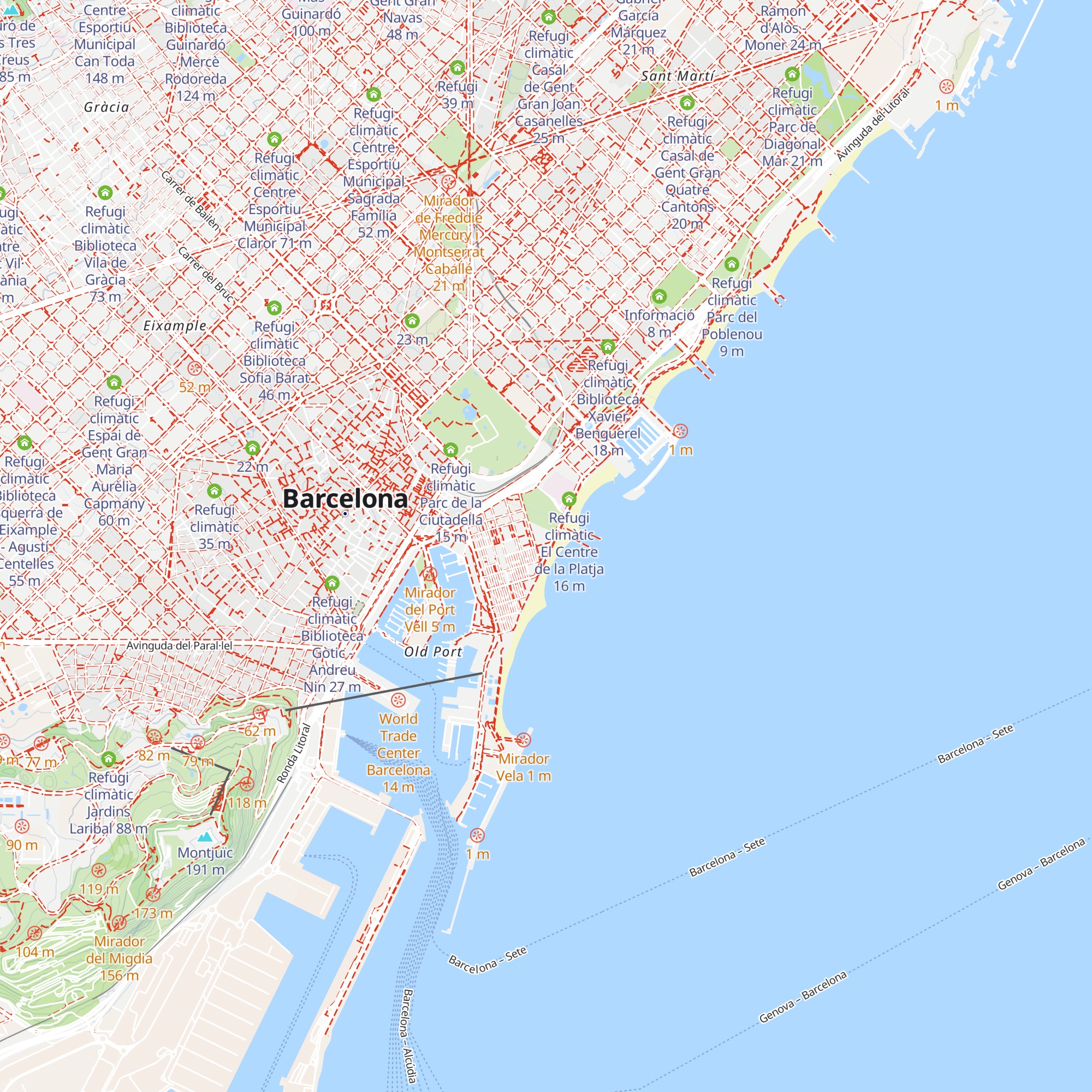 Refugi climàtic Escola Bressol Municipal La Mar map
