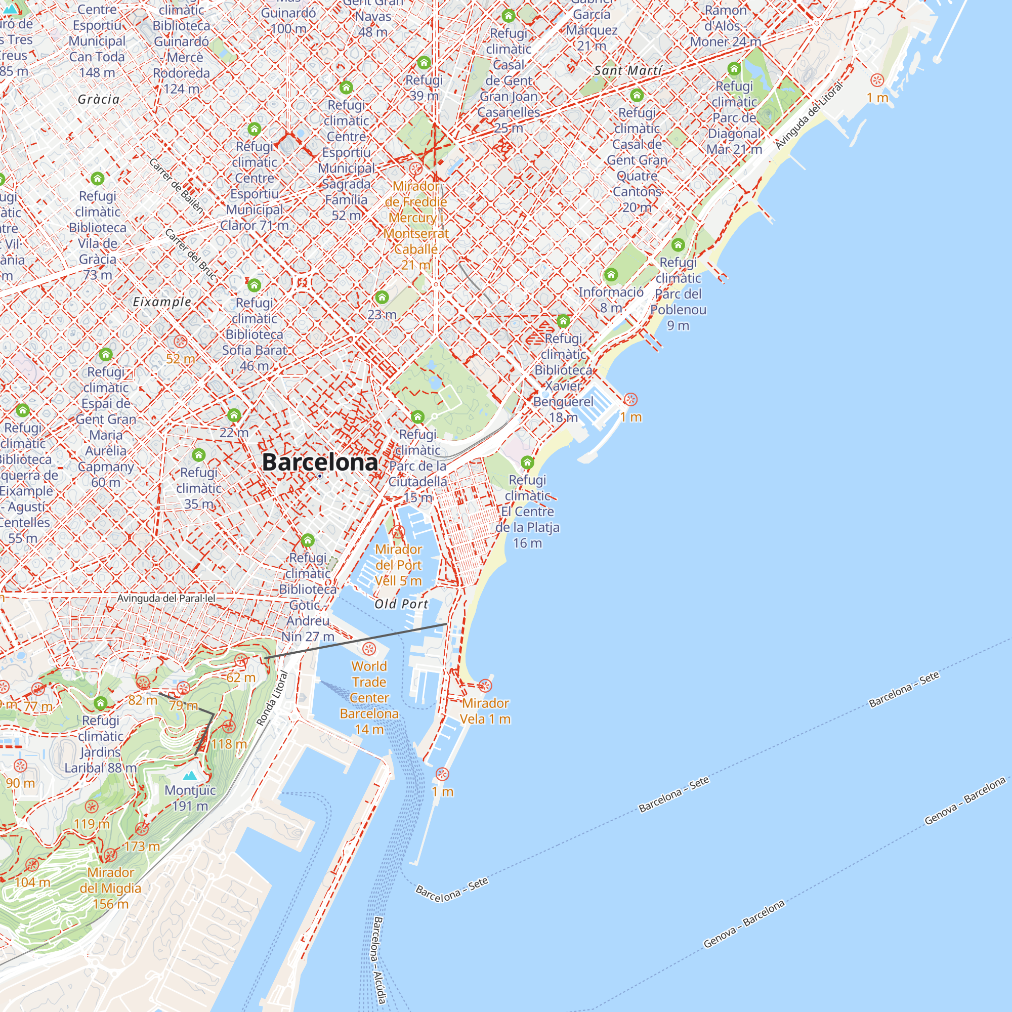 Refugi climàtic Escola Bressol Municipal La Mar map