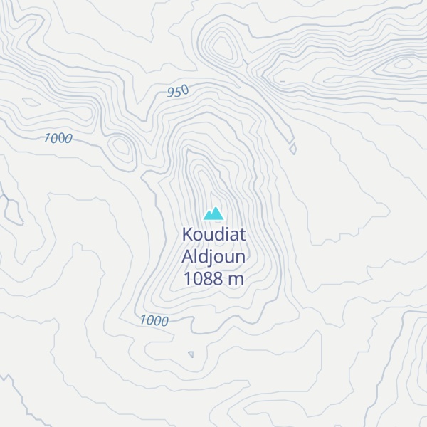 Map of Koudiat Aldjoun