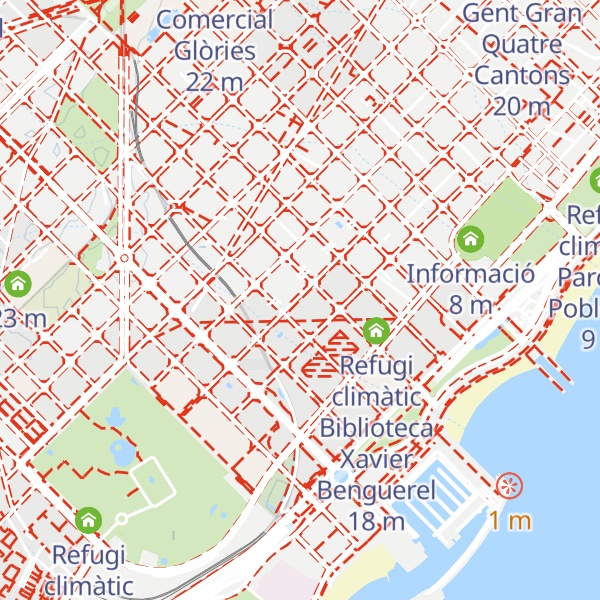 Map of Refugi climàtic Escola Bogatell