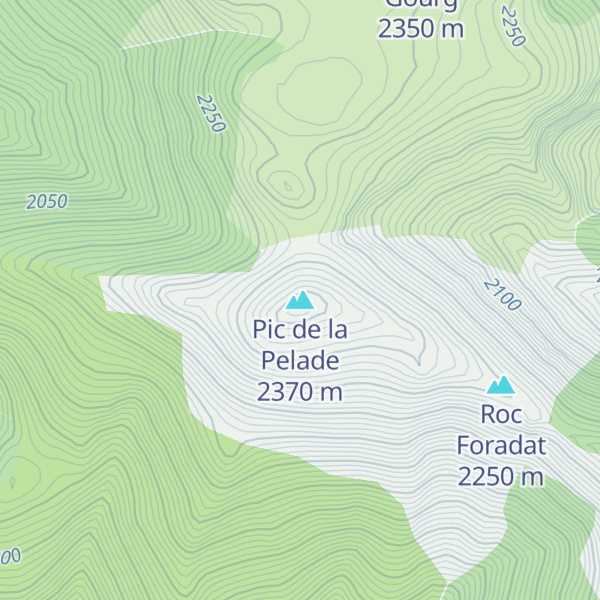 Map of Pic de la Pelade