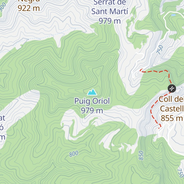 Map of Puig Oriol