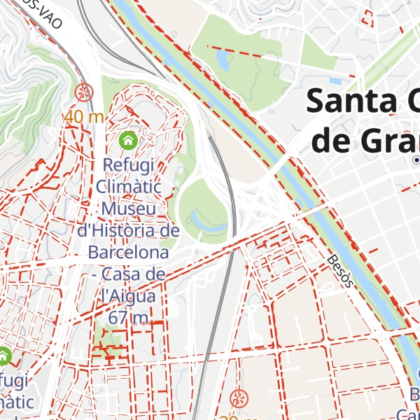 Map of Refugi climàtic Parc de la Trinitat