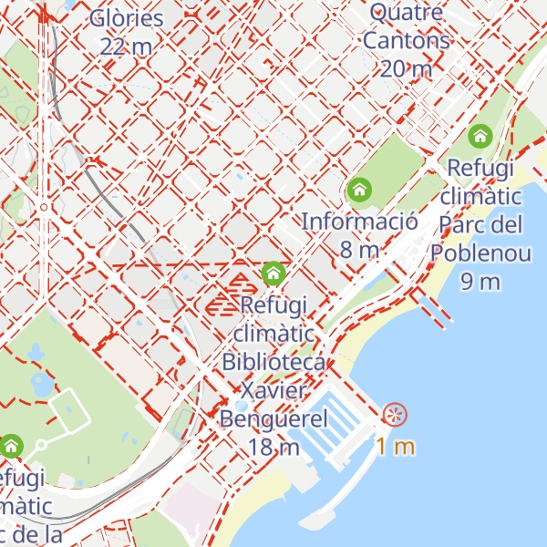 Map of Refugi climàtic Biblioteca Xavier Benguerel