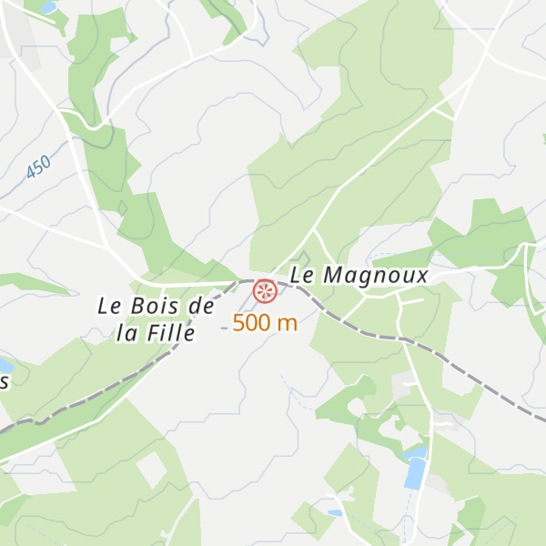 Map of Le Magnoux