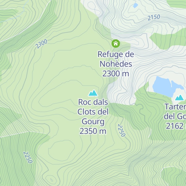 Map of Roc dals Clots del Gourg