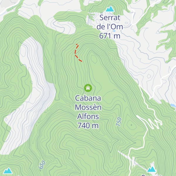 Map of Cabana Mossèn Alfons