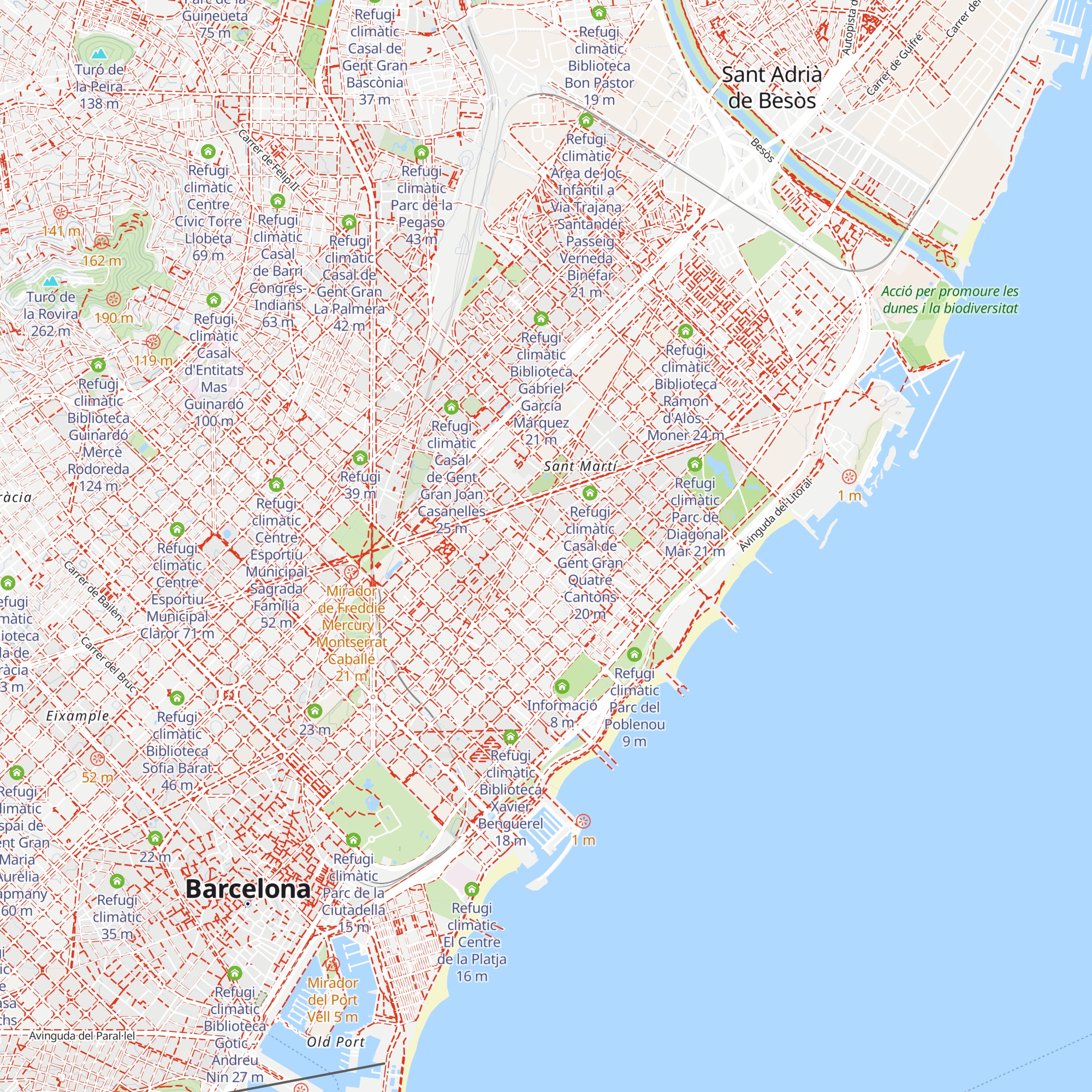 Refugi climàtic Centre Esportiu Municipal Can Felipa map