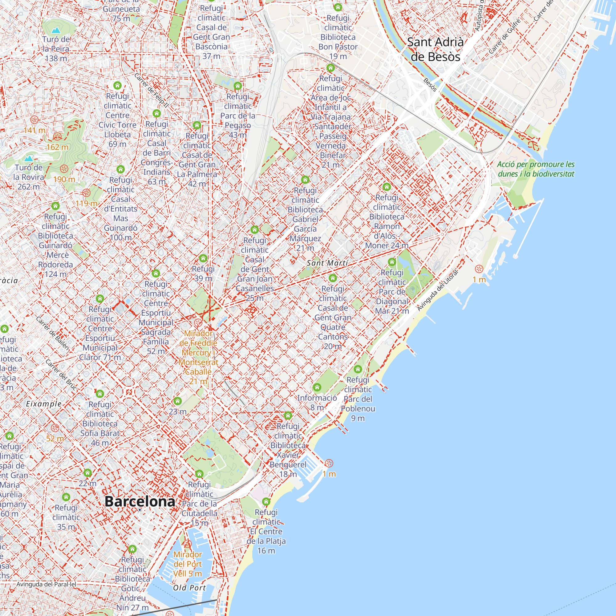 Refugi climàtic Centre Esportiu Municipal Can Felipa map