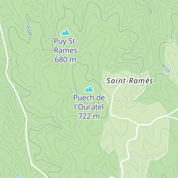 Map of Puech de l'Ouratel
