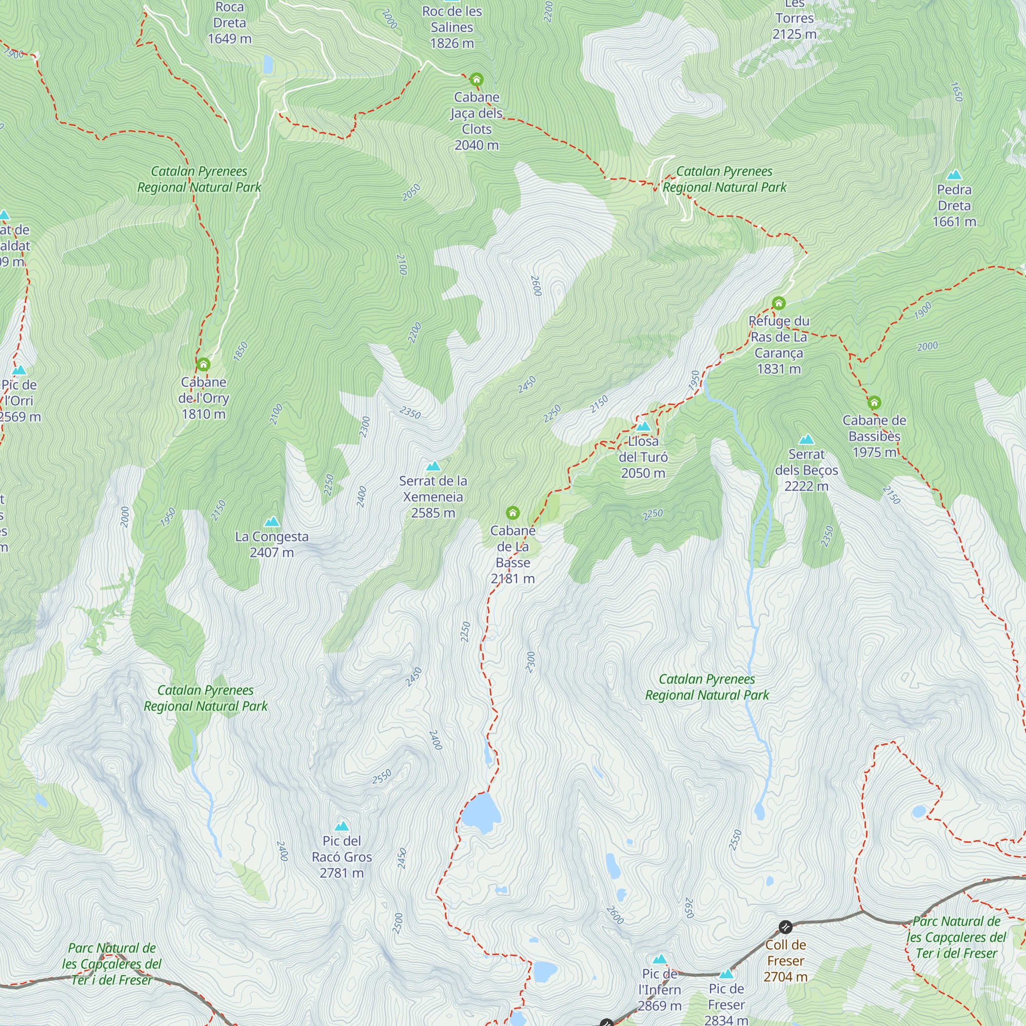 Cabane de La Basse map