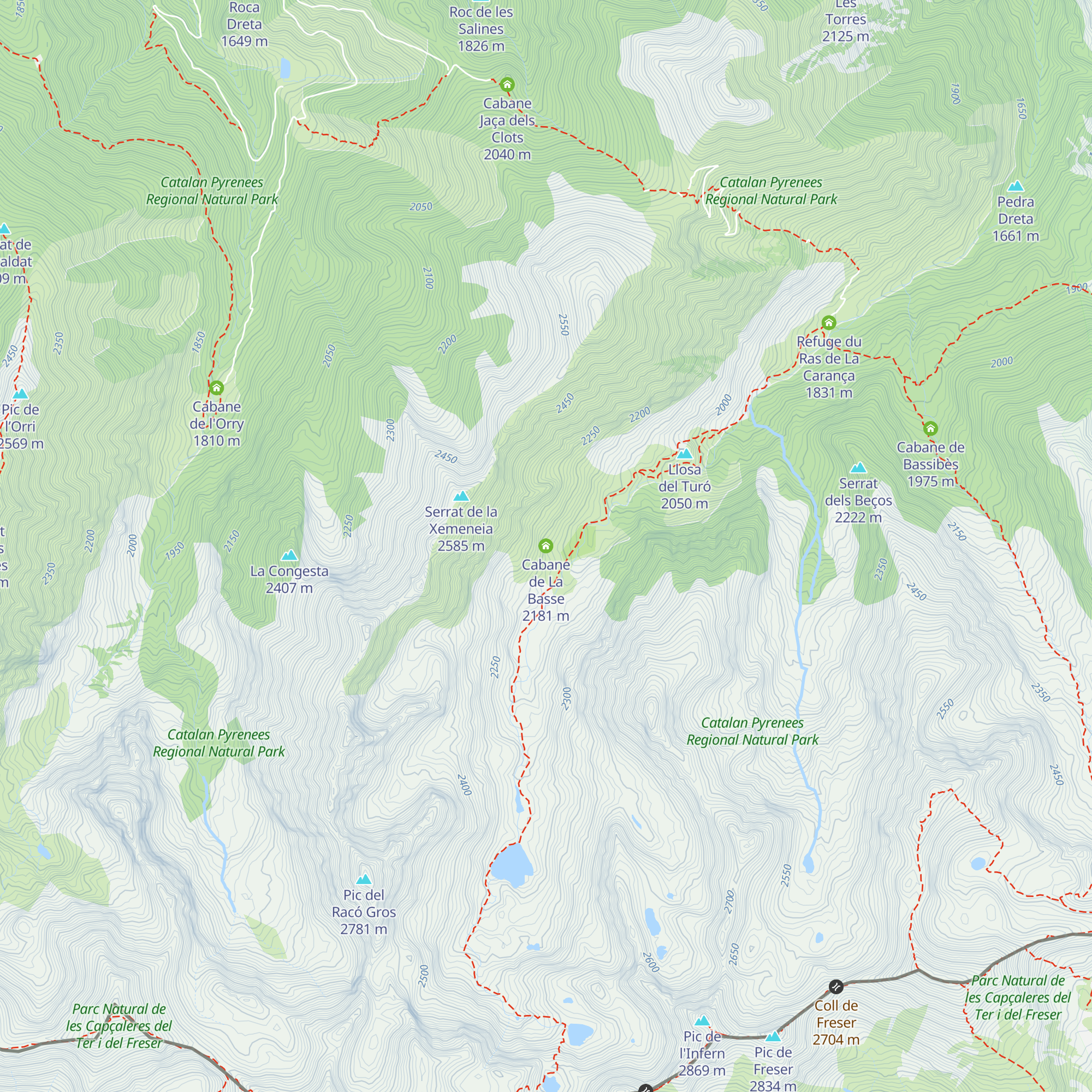 Cabane de La Basse map