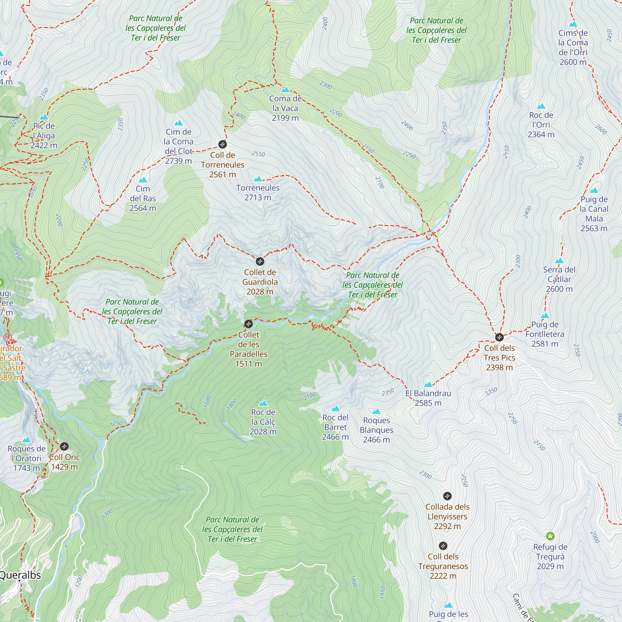 Caseta del Canal map