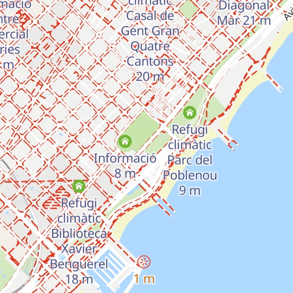 Map of Refugi climàtic Escola Vila Olímpica