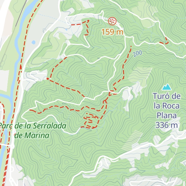 Map of Turó de Moià