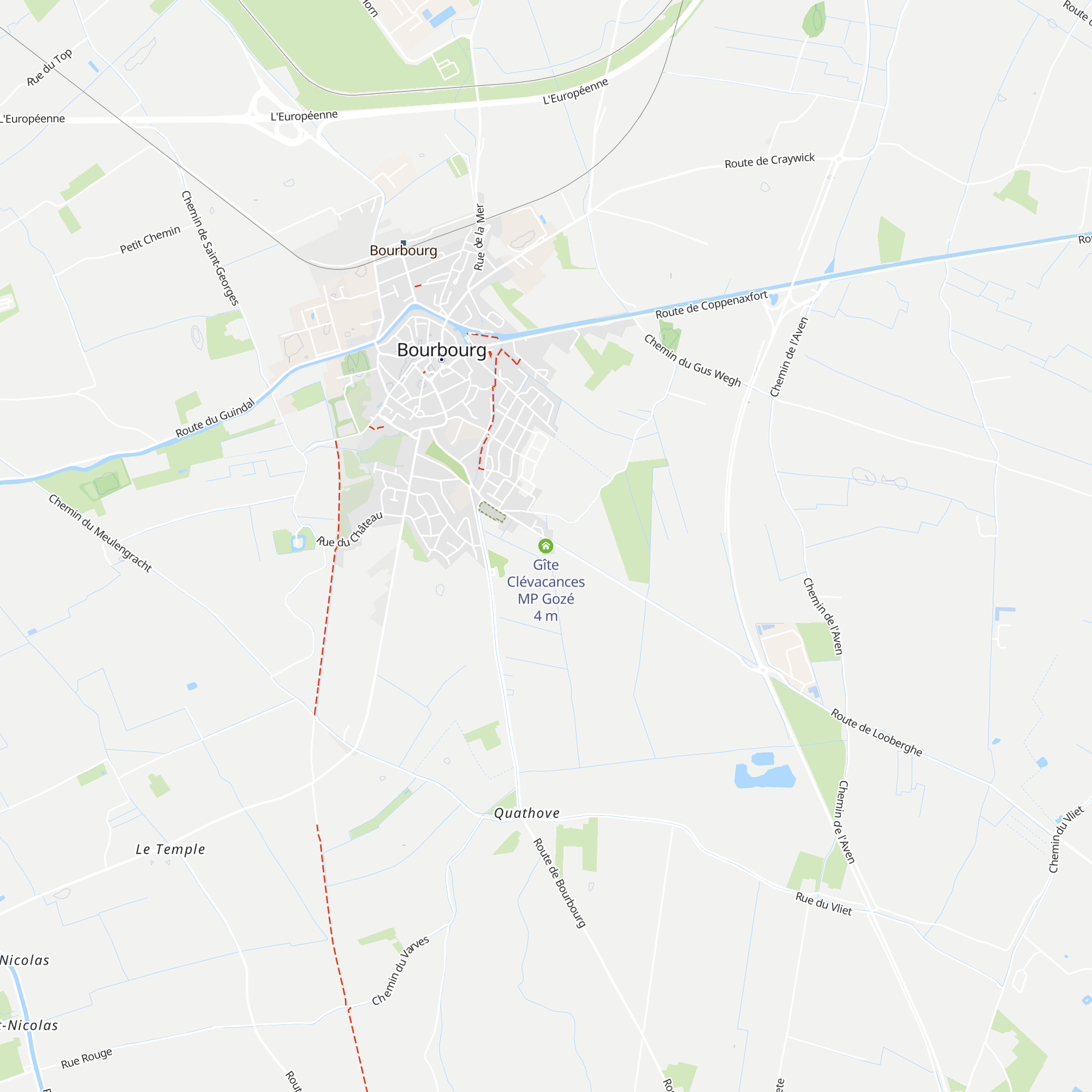 Gîte Clévacances MP Gozé map