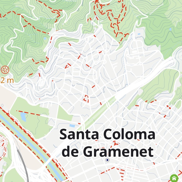 Map of Refugi climàtic Biblioteca Salvador Cabré
