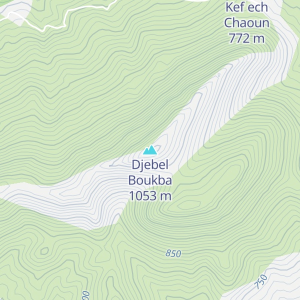 Map of Djebel Boukba