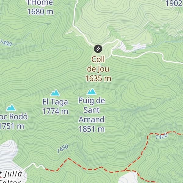 Map of Puig de Sant Amand