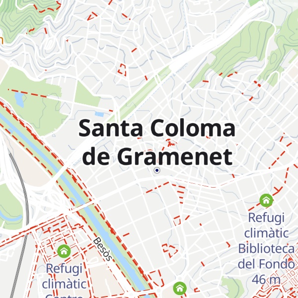 Map of Refugi climàtic Biblioteca Central