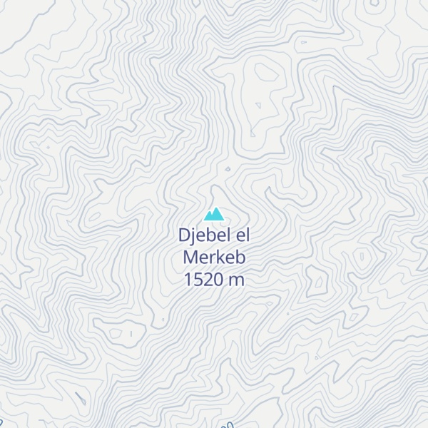 Map of Djebel el Merkeb