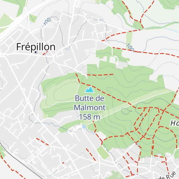 Map of Butte de Malmont