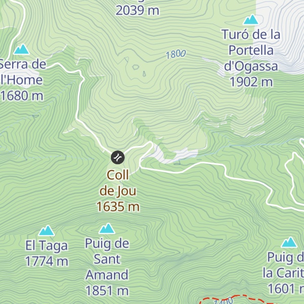 Map of Refugi forestal de Sant Jordi