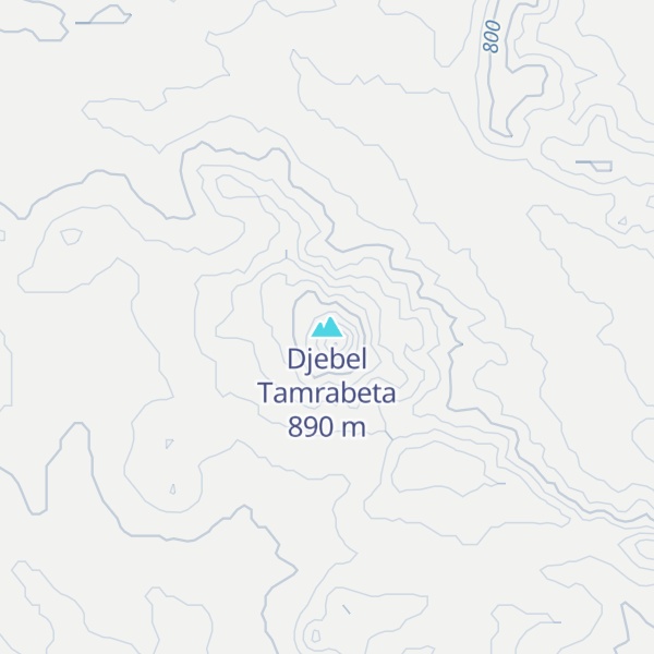 Map of Djebel Tamrabeta