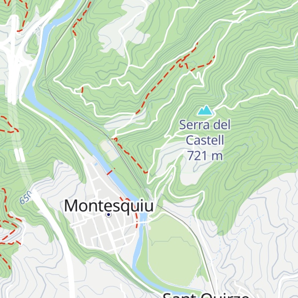Map of Castell de Montesquiu