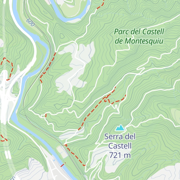 Map of Serrat de Montesquiu