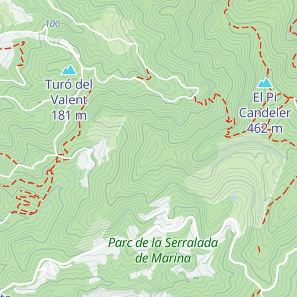 Map of Turó de la Roca Plana