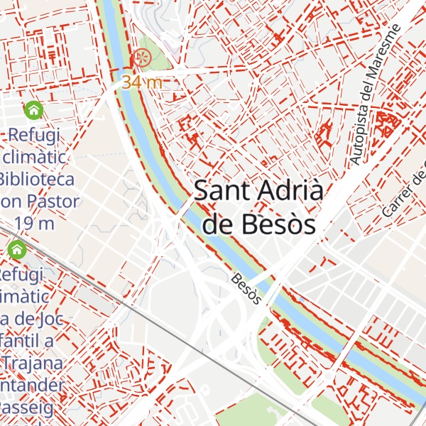 Map of Refugi climàtic Arbreda de la Rambleta
