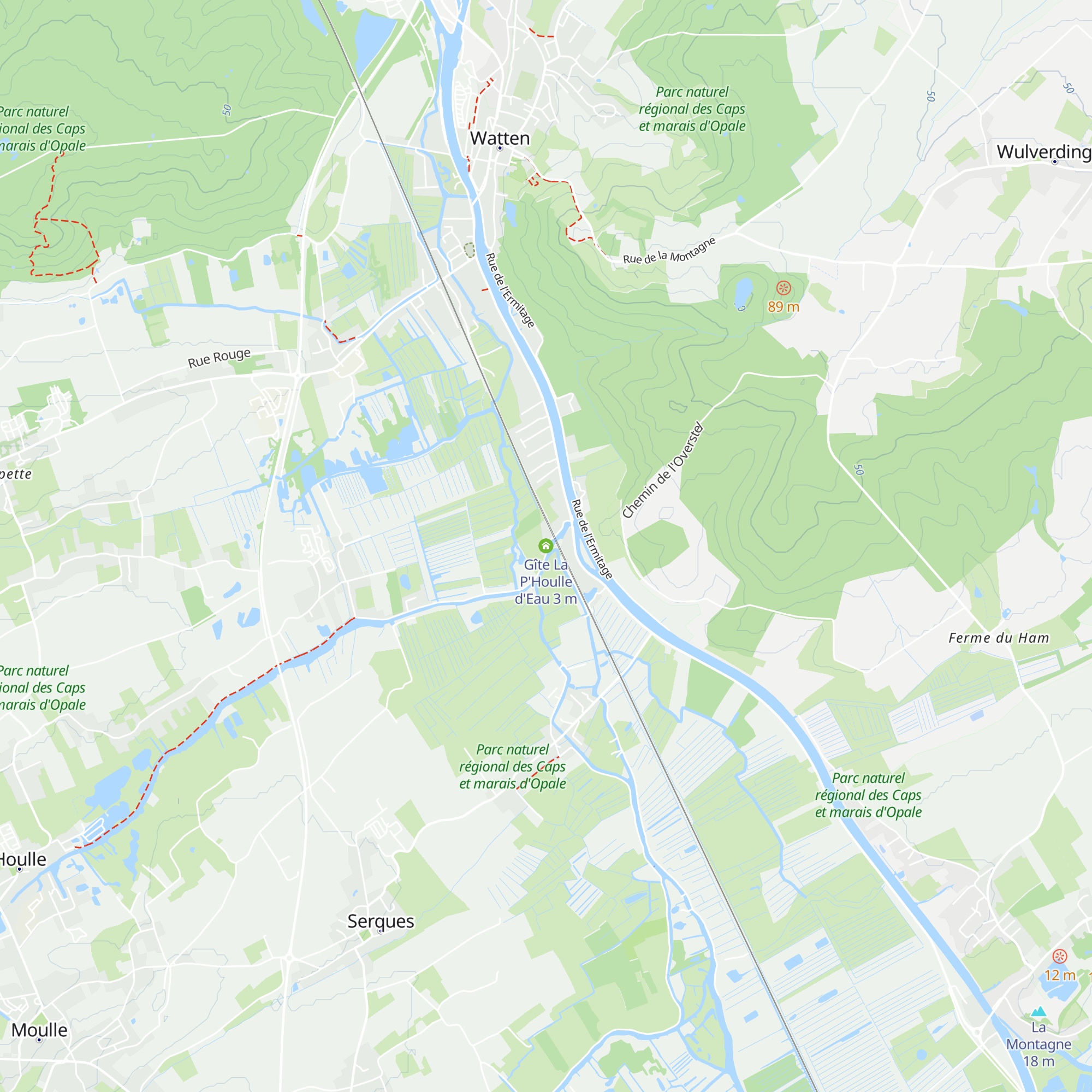 Gîte La P'Houlle d'Eau map