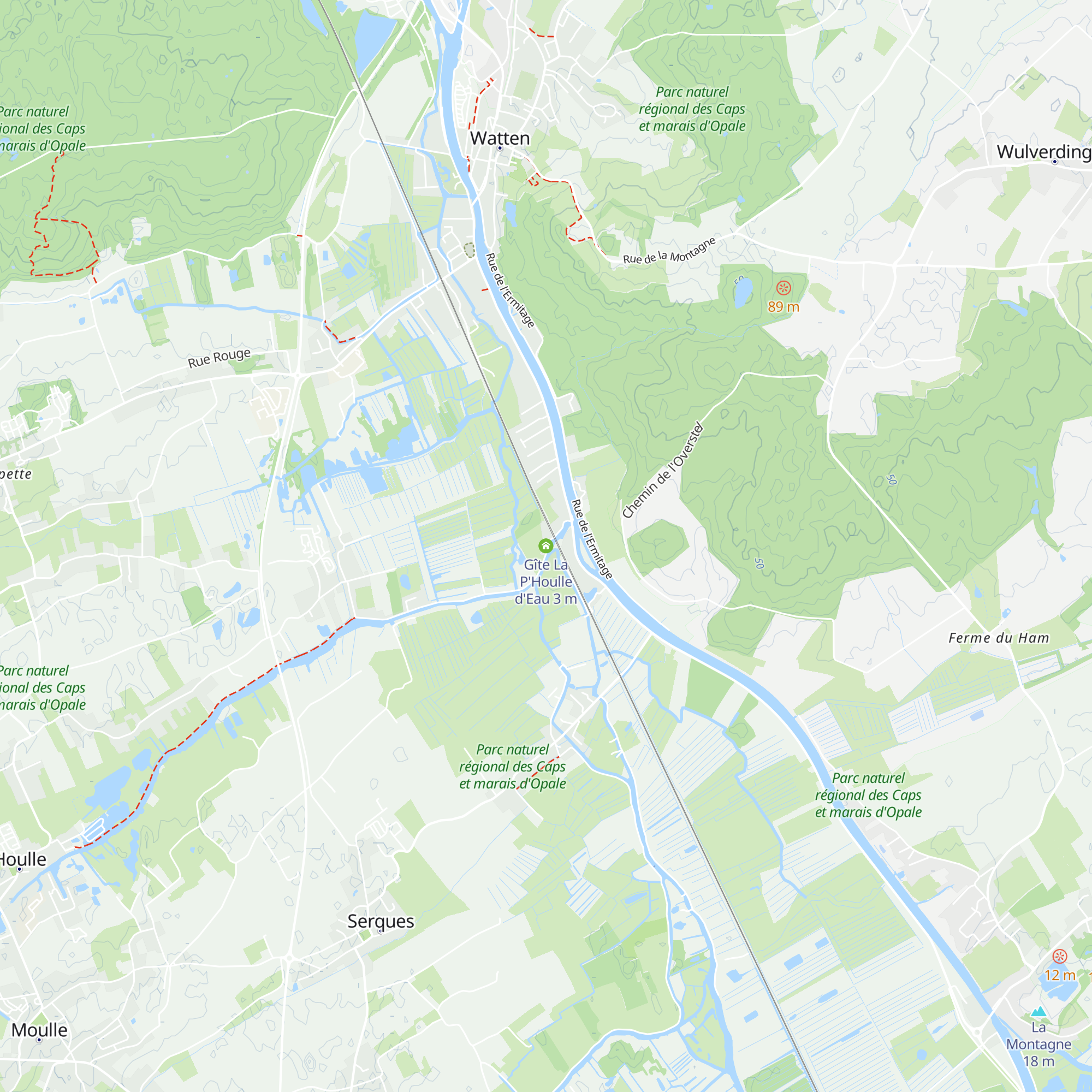 Gîte La P'Houlle d'Eau map