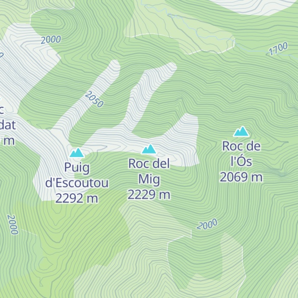 Map of Roc del Mig