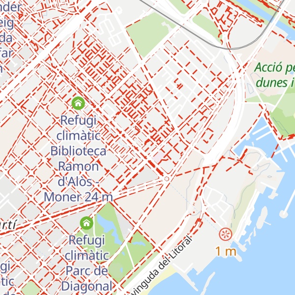 Map of Refugi climàtic Casal de Gent Gran Joan Maragall