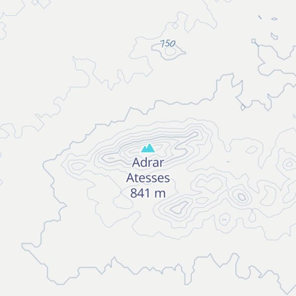 Map of Adrar Atesses
