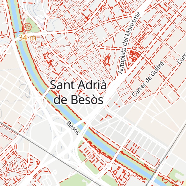 Map of Refugi climàtic Centre Fiveller