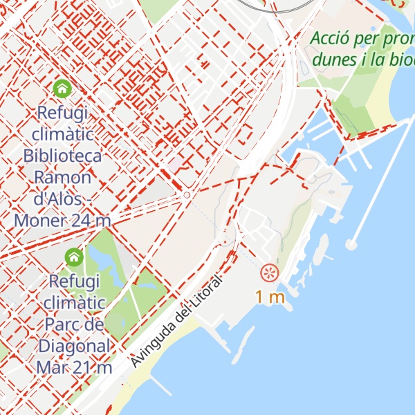 Map of Refugi climàtic Museu de Ciències Naturals de Barcelona