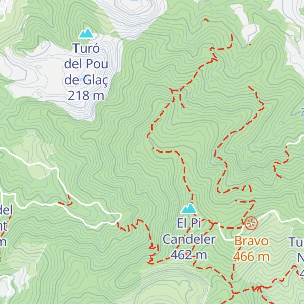 Map of Turó de Donadéu