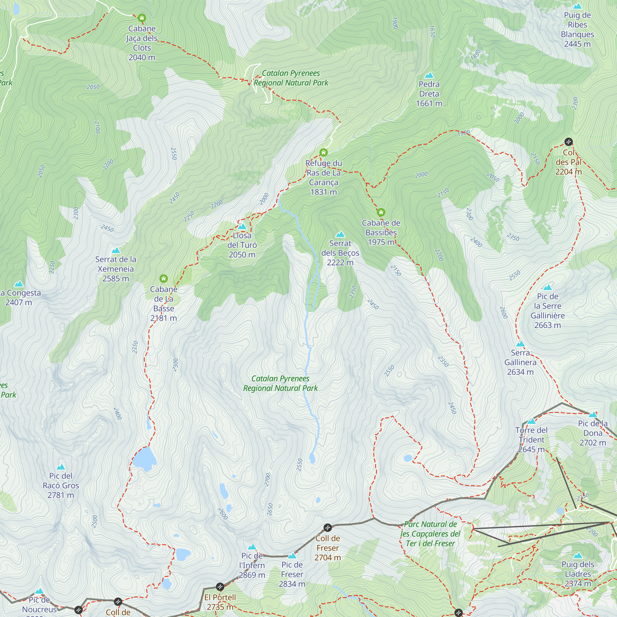 Cabane Matutano map