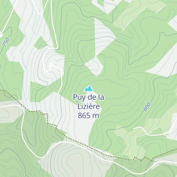 Map of Puy de la Lizière