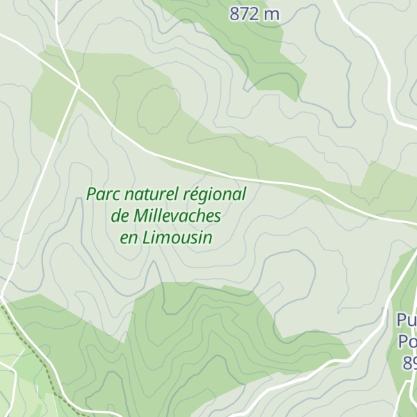Map of Puy du Gué