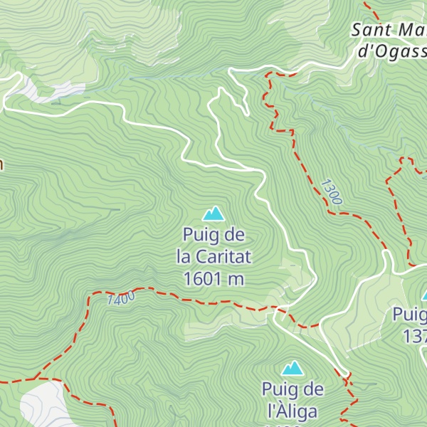 Map of Puig de la Caritat