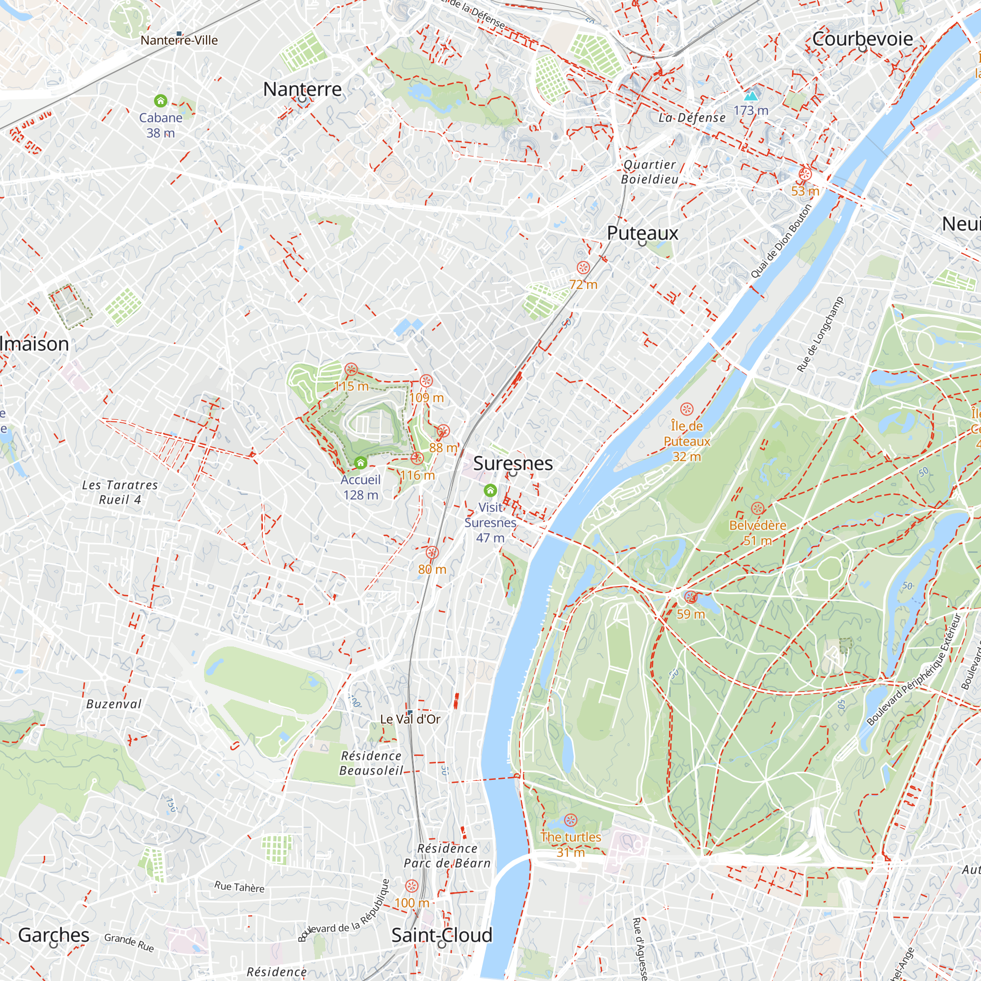 Visit Suresnes map
