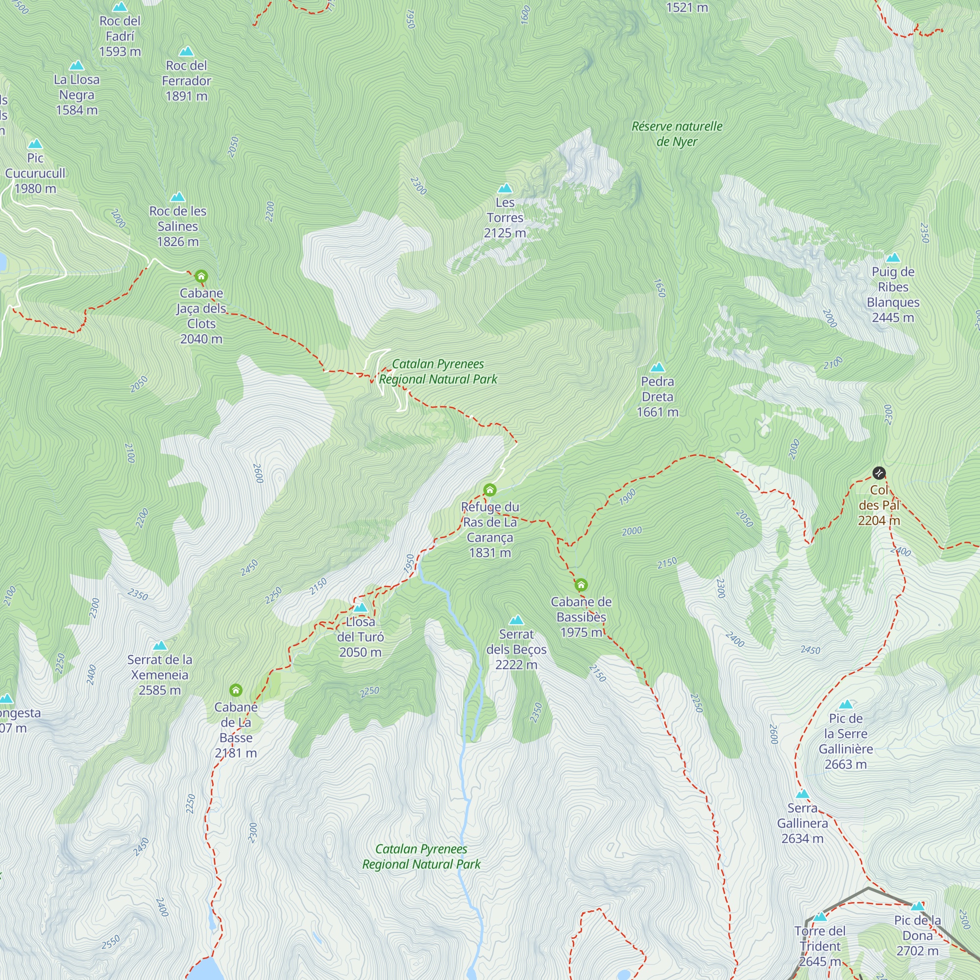 Refuge du Ras de La Carança map