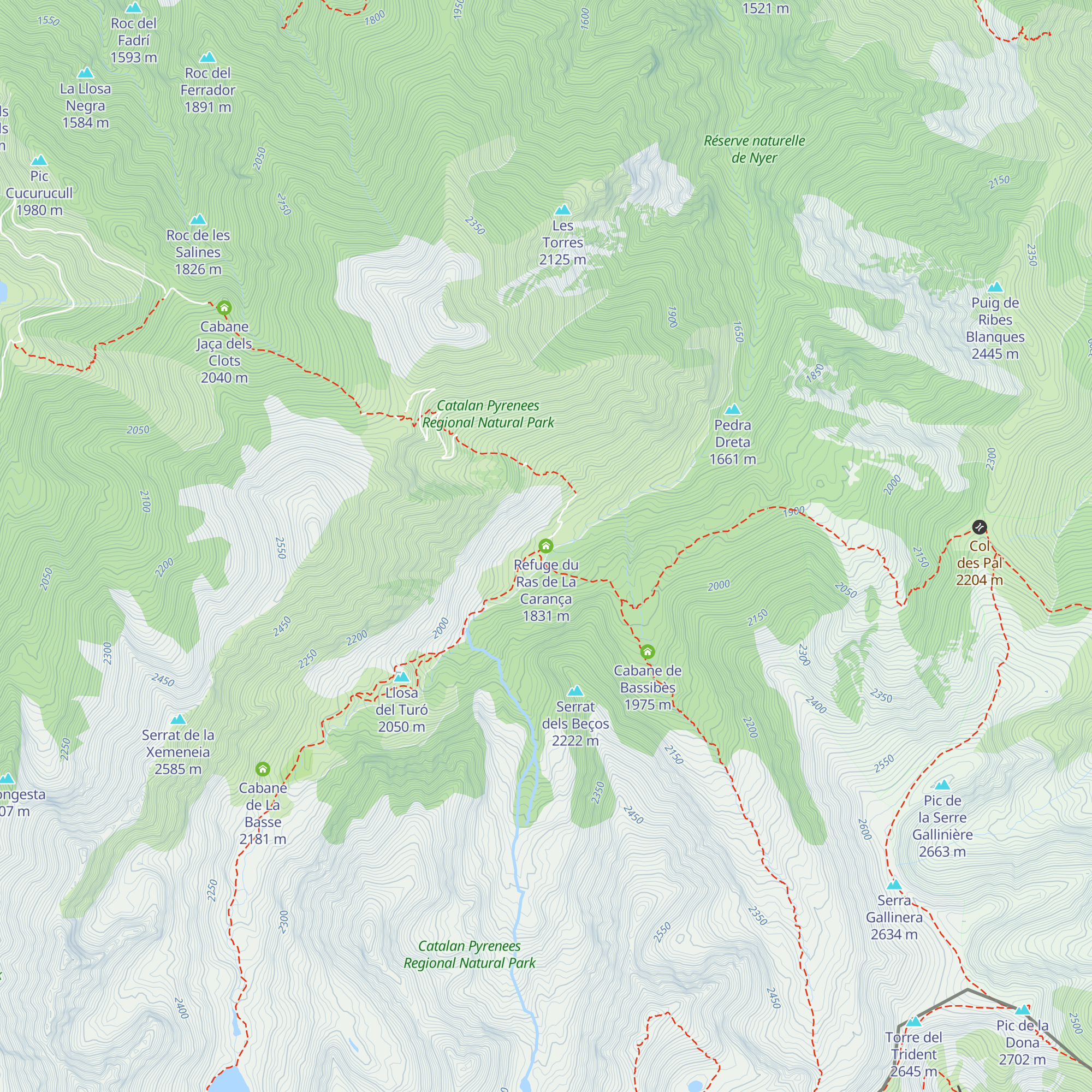 Refuge du Ras de La Carança map